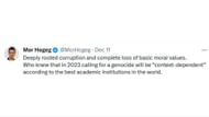 Social media users react as hundreds of Harvard faculties signed petition against Gay's removal (Image via X / @MorHogeg)